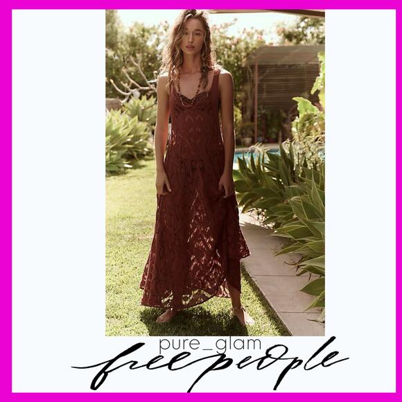 Free People crochet midi dress summer layer - Picture 1 of 6